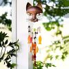 1pc Metal Cat Wind Chime, Fish Wind Bell Pendant, Novel And Interesting Handicraft Metal Catfish Wind Chime Home Decoration