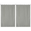 2 pcs W54*L84in Outdoor Patio Curtain/Gray