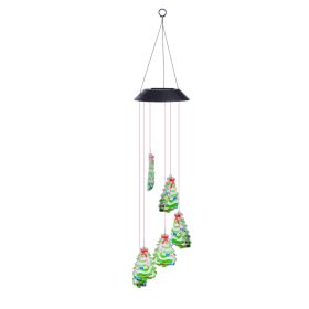 Christmas Tree Solar LED Wind Chimes