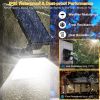 48 LEDs Solar Spotlight Outdoor Light Sensor Wall Lawn Garden Lamp Waterproof SOS Flash