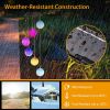 Solar Powered LED Ball Wind Chimes Color Changing LED String Light Patio Garden Decor