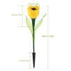 6 Pcs Solar Garden Tulip Flower Light Outdoor Solar Pathway light IP54 Water-resistant Landscape Lights