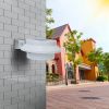 2Pcs Solar Powered Gutter Lights Outdoor IP65 Waterproof Dusk to Dawn Sensor Security Lamps