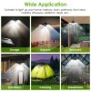 Solar Pendant Lights IP65 Waterproof Shed Light 120° Adjustable Garage Light with 3 Timing Modes 4 Brightness Levels