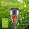 6Packs Solar Garden Lights Outdoor Solar Pathway Lights IP44 Water Resistant Landscape Lights