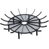 Fire Grate Log Grate Wrought Iron Fire Pit Round Spider Wagon Wheel Carbon frame