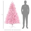 Pink Christmas Trees, with Auto Open, Steel Base, Wide Shape -AS