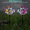 2 in 1 Outdoor Solar Light Butterfly Landscape Light Yard Stake Decor Lamp Stake Light