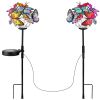 2 in 1 Outdoor Solar Light Butterfly Landscape Light Yard Stake Decor Lamp Stake Light