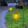 4 Pieces 32 Inch To 62 Inch Adjustable Outdoor Garden Hooks And 4 Pieces Outdoor Hanging Jar Light With 20 LEDs, Not Include Battery