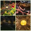 Solar Powered Sun Stake Lamp IP54 Waterproof Decorative Lamp