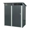 TC53G 5ft x 3ft Outdoor Metal Storage Shed Transparent plate Gray