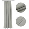 2 pcs W54*L84in Outdoor Patio Curtain/Gray