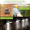 LED Solar Powered Stair Lights Dusk-To-Dawn Waterproof Garden Pathway Patio Fence Lamp