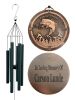Evergreen Extra Large 33 inch Deep Tone Memorial "Fishing In Heaven" Sympathy Wind Chime by Weathered Raindrop