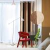 Bedroom Curtains Absolute Heat Insulation Chenille Vertical Striped Color Window