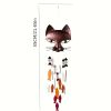 1pc Metal Cat Wind Chime, Fish Wind Bell Pendant, Novel And Interesting Handicraft Metal Catfish Wind Chime Home Decoration