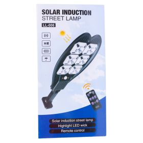 Remote Control Outdoor Solar Garden Induction LED Street Light 90 Core COB (Option: Solar light with remote contro-6grids)