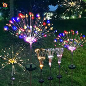 Firework Lights Christmas Outdoor Led Holiday Sky Starry Lights (Option: Four color-90cm-2Modes)