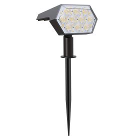 Solar Light Outdoor 92 LED Spotlight IP67 Waterproof (Option: White-1PC-USB)