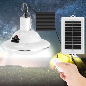 Solar Camping Light Hanging LED Bulb Lamp Portable Lantern Emergency Light (Color: White)