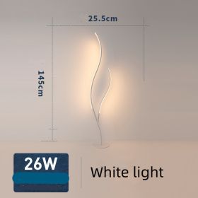 Fashion Twig Artistic Line Floor Lamp (Option: Black-White light-UK)