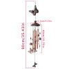 1pc Vintage Metal Butterfly Turtle Iron Owl Animal Wind Chime Home Courtyard Living Room Decoration Copper Outdoor Hanging Ornament