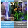 18/16/13cm Solar Water Fountain Colorful Fountain Floating Solar Powered Pool Pond Waterfall Fountain Pump Garden Outdoor Decor